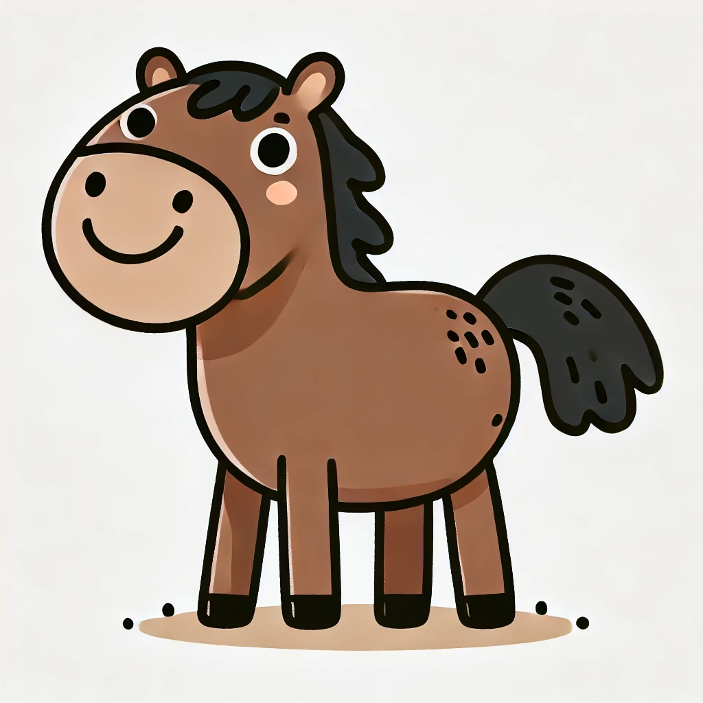 easy horse drawing