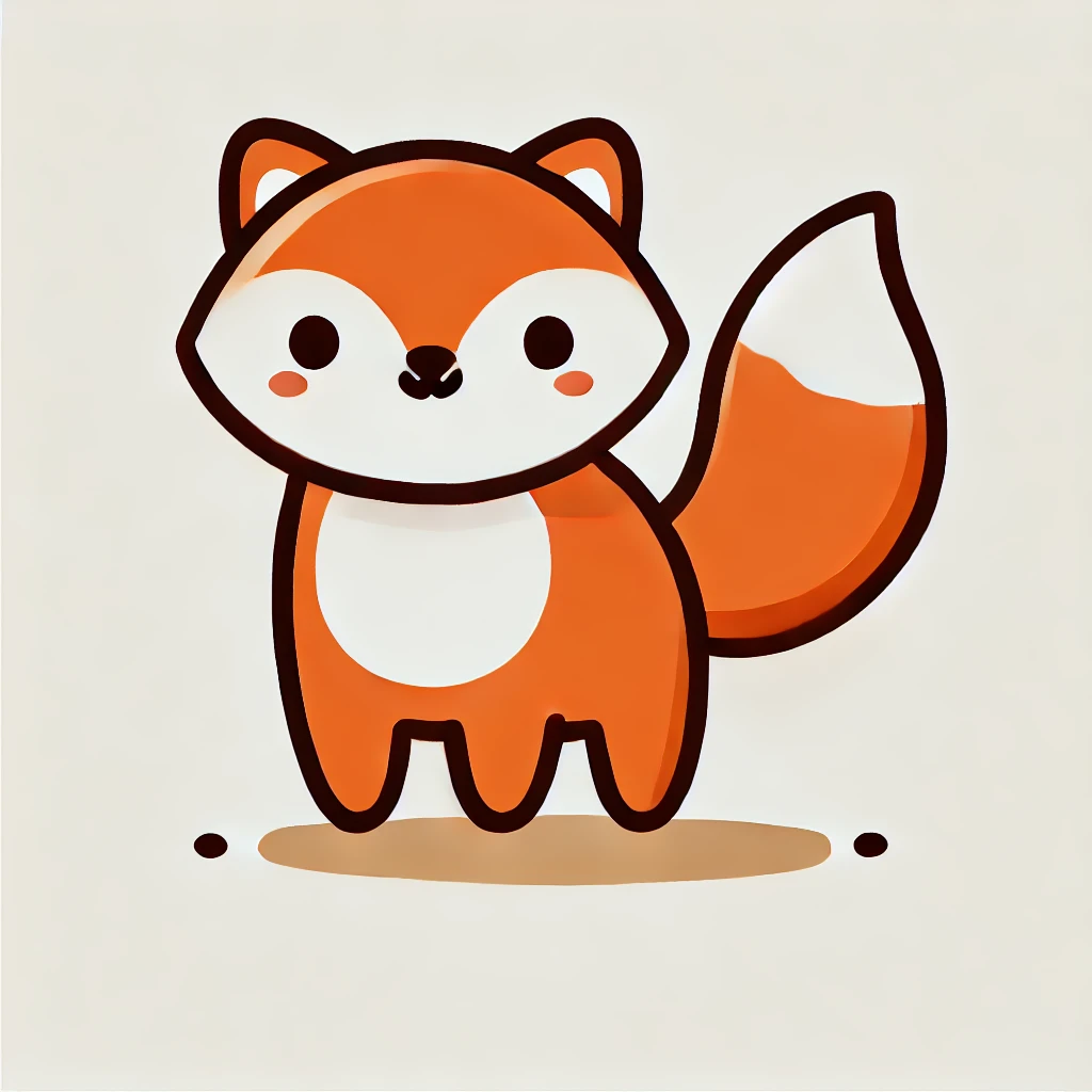 easy things to draw cute fox drawing