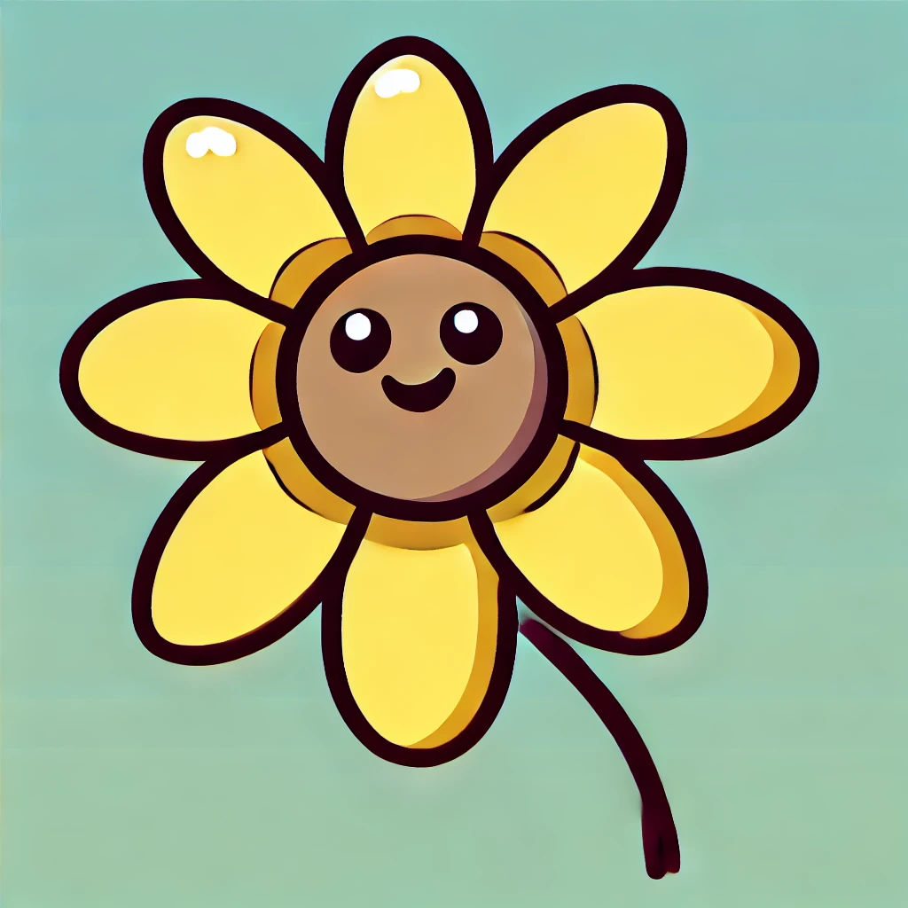 flower drawing easy cute